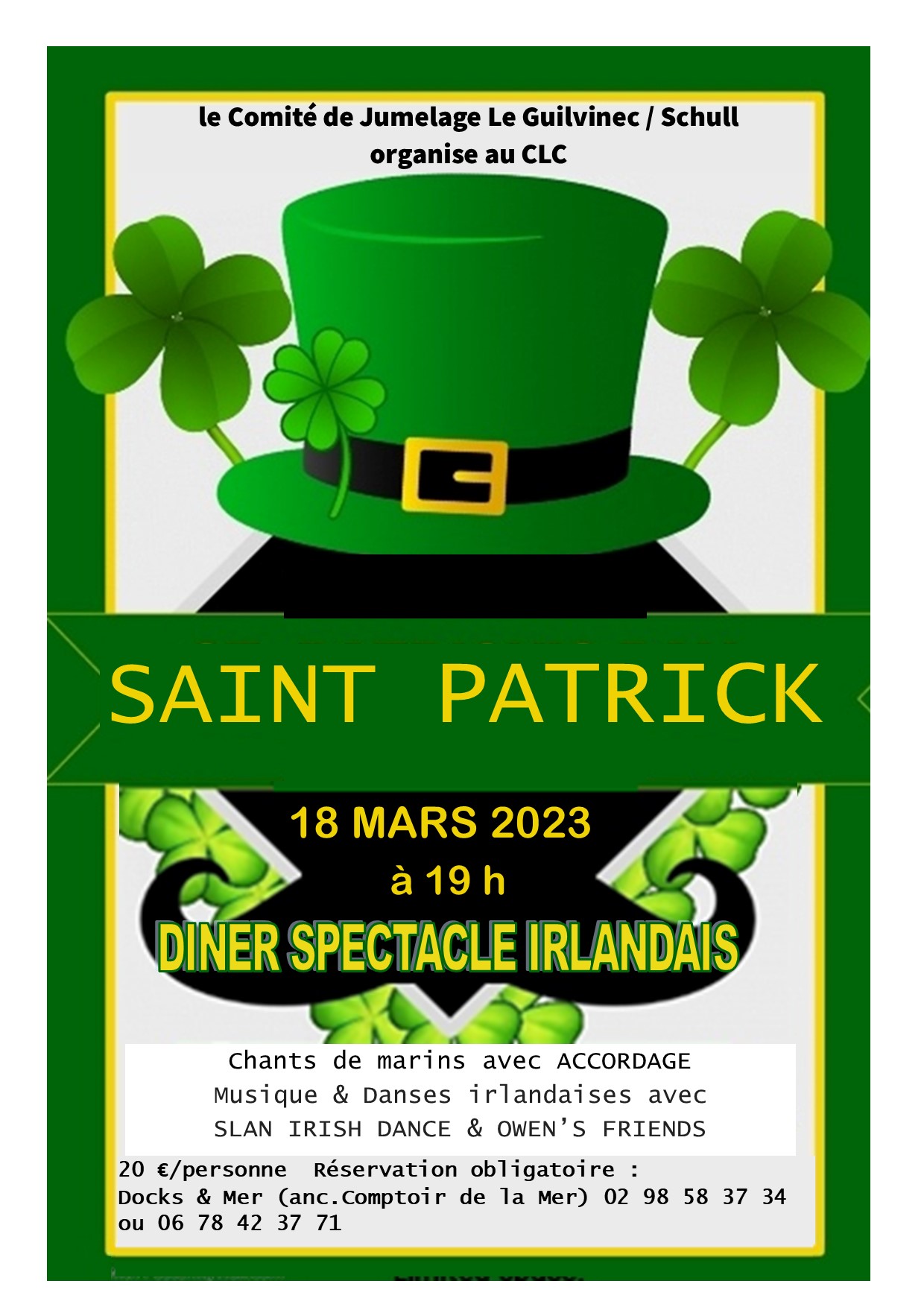 La Saint Patrick 2023: un 18 mars festif! – Le Guilvinec / Schull